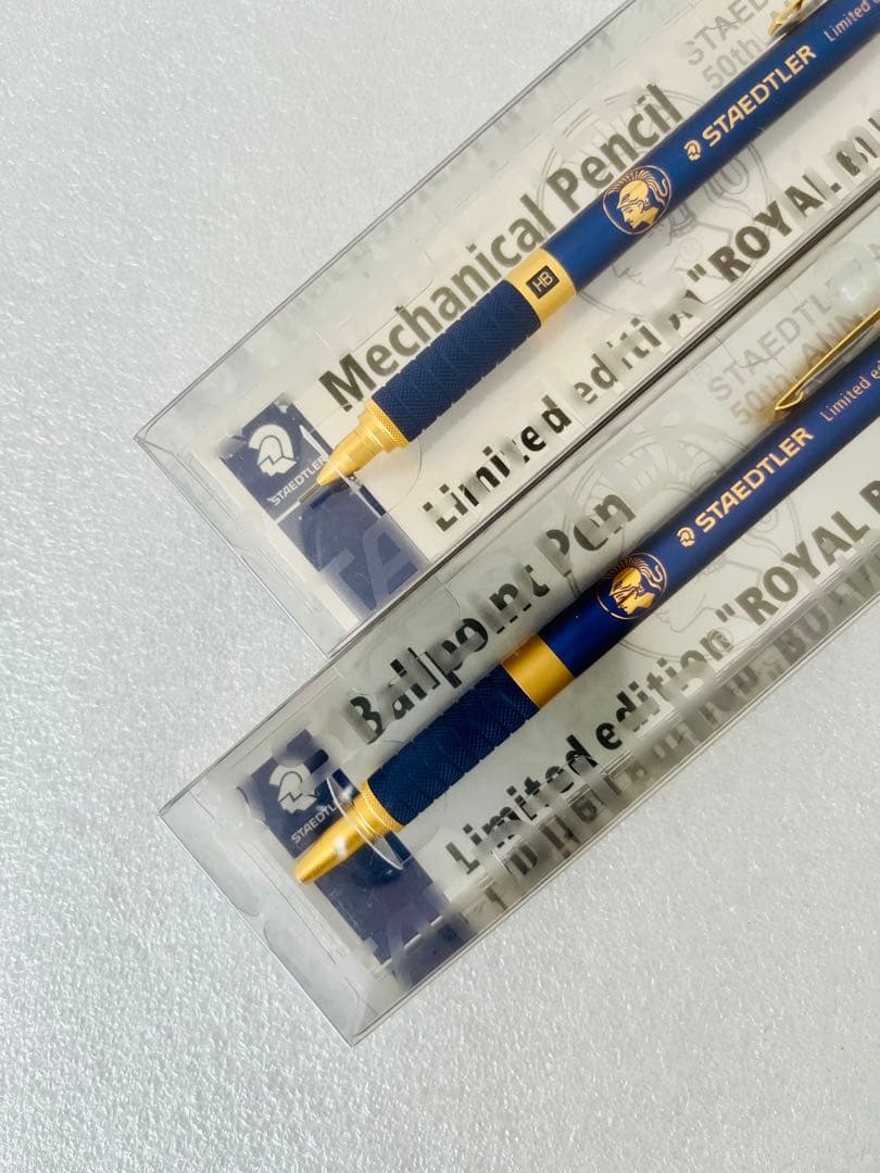 新品ステッドラー　50周年限定モデル　ロイヤルブルー　ボールペン、シャープペン