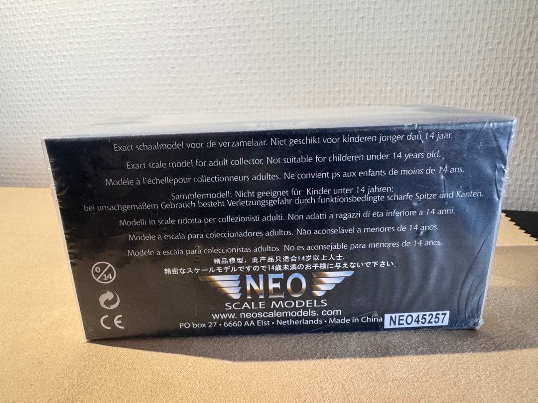 NEO スケールモデル ホワイト　三菱ランサーターボ1/43