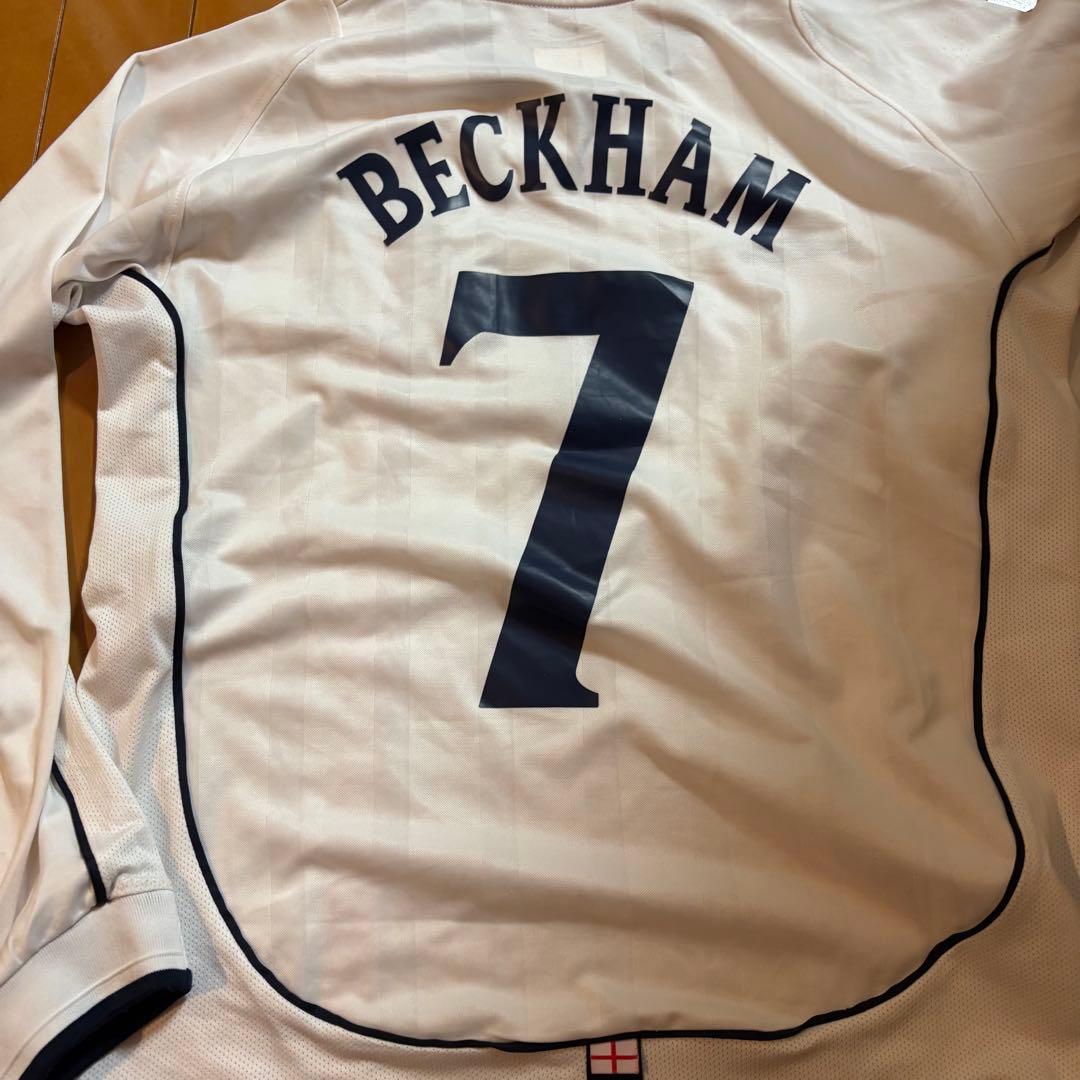 02日韓W杯イングランド代表 7番BECKHAM ユニフォーム Mサイズ