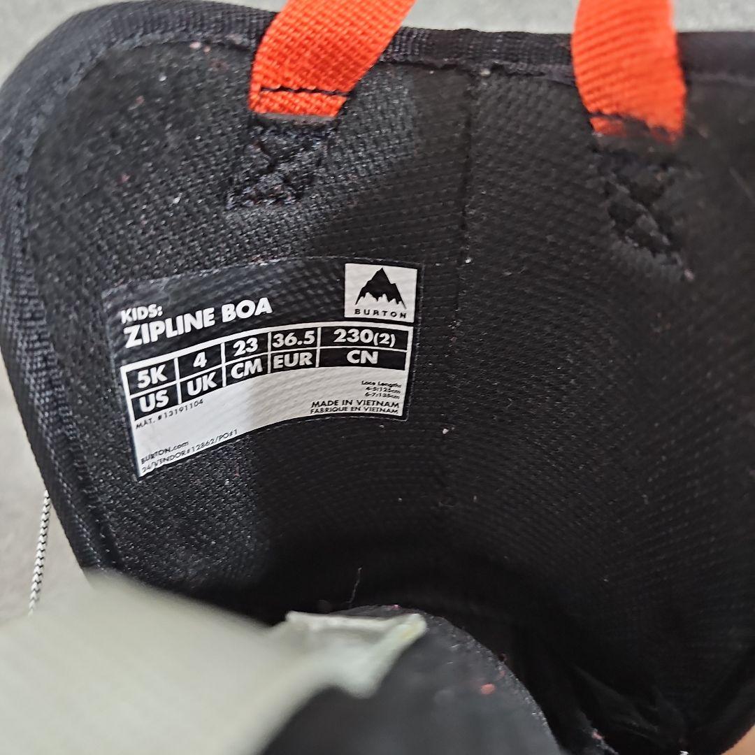 Burton Zipline BOA 子供用スノーボードブーツ 23cm