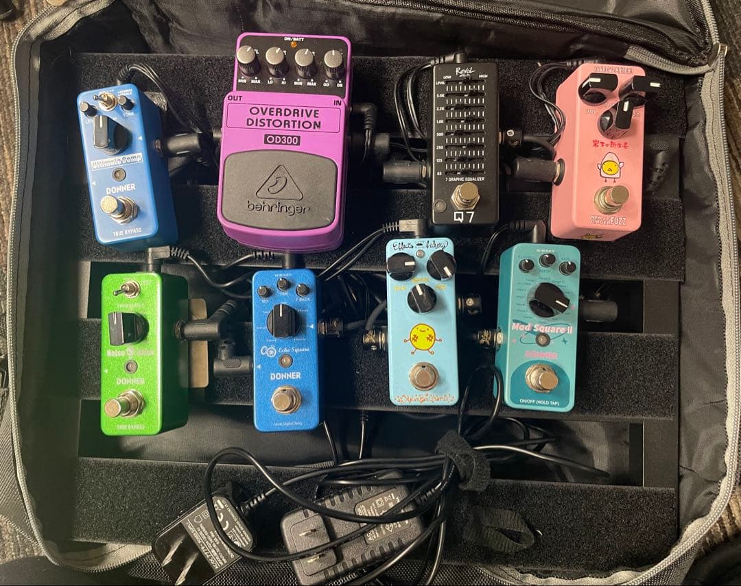 エフェクターセット・ケース及びボード付き