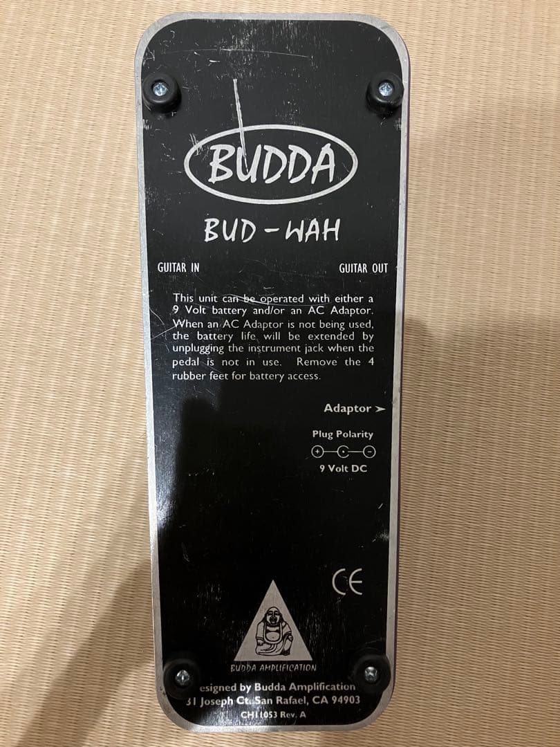 BUDDA BUD-WAH Mod. ブッダ　ワウペダル　赤ラベル
