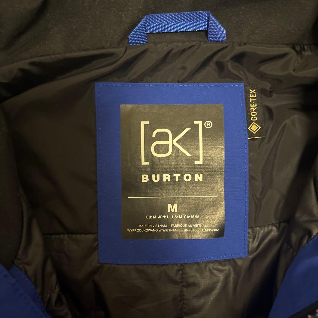 Burton ak SWASH JACKET 青 Mサイズ スノーボードウェア