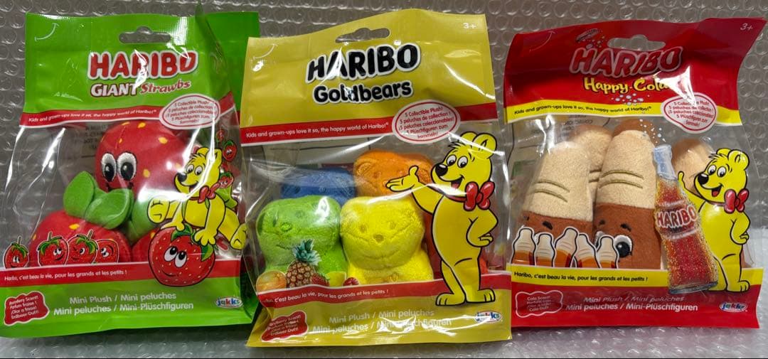 【希少品】HARIBO ぬいぐるみ6種とフィギュアセット7種　ハリボー　海外品