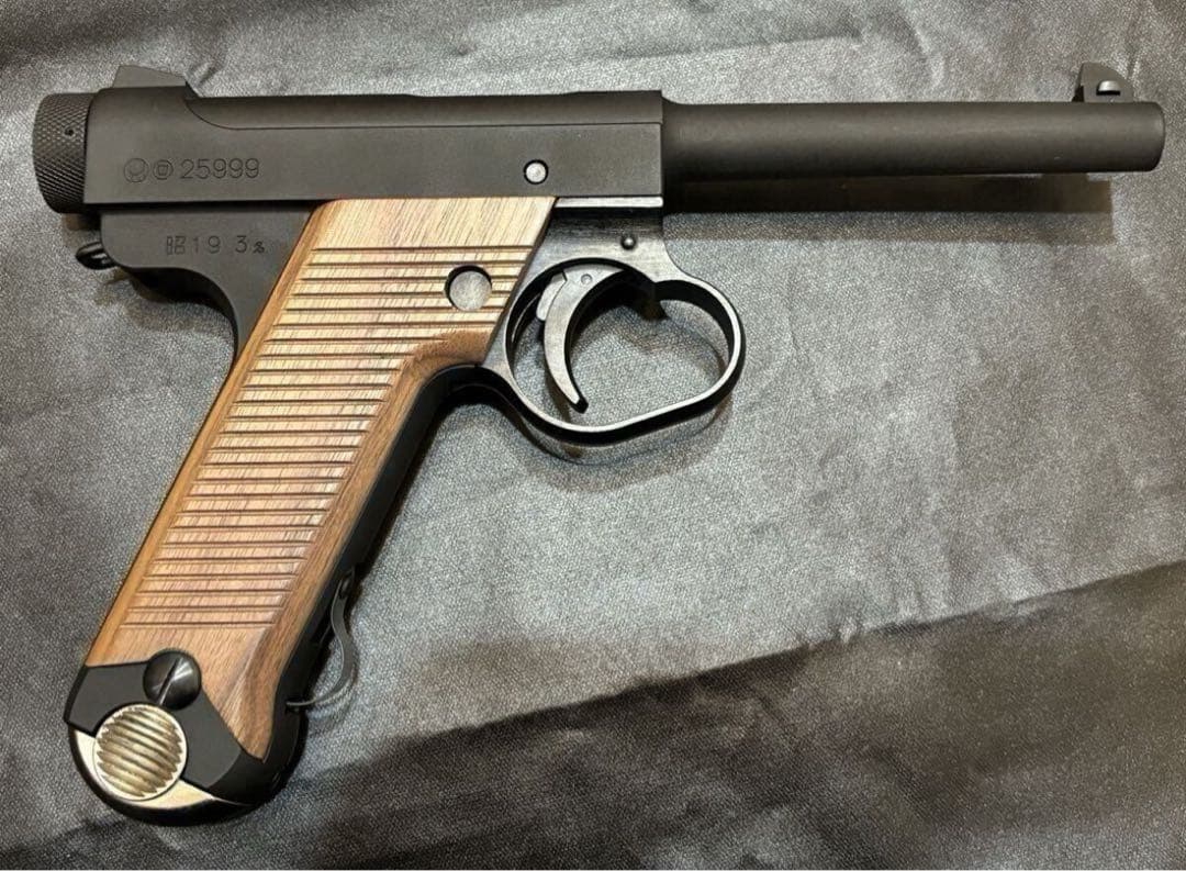 マルシン 南部十四年式拳銃 後期 HW 木製グリップ ガスガン