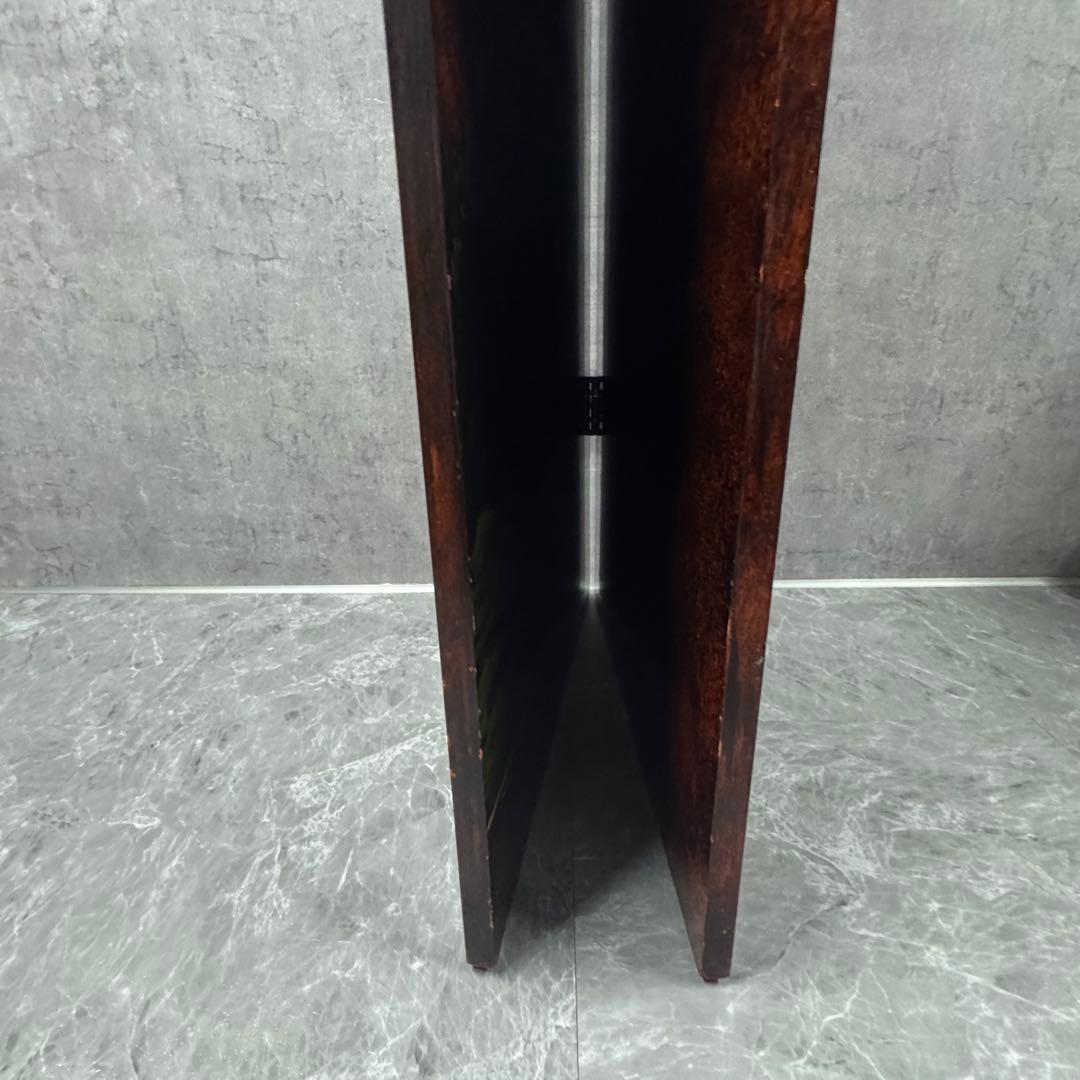 アンティーク　屏風　衝立　パーティション　花鳥　装飾　飾り　中国家具