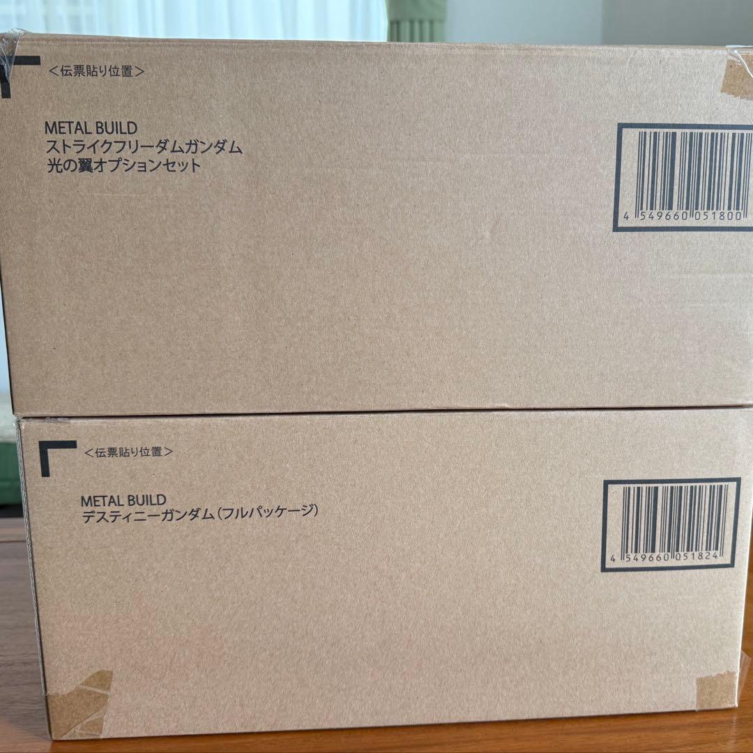 メタルビルド　ストライクフリーダム初版　デスティニーフルパッケージ　光の翼セット