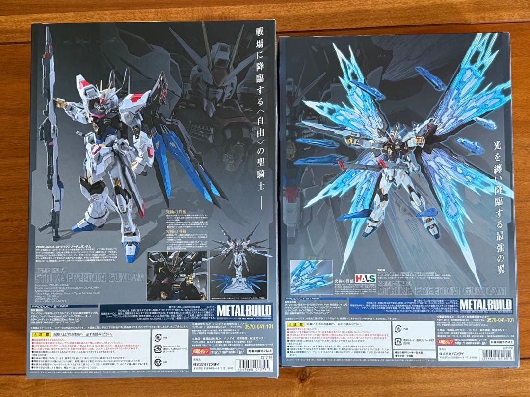 メタルビルド　ストライクフリーダム初版　デスティニーフルパッケージ　光の翼セット
