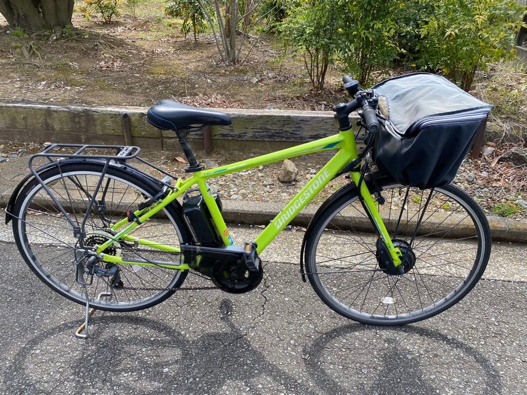 TB1Eブリヂストン電動アシスト自転車 前カゴ&荷台付　26インチ