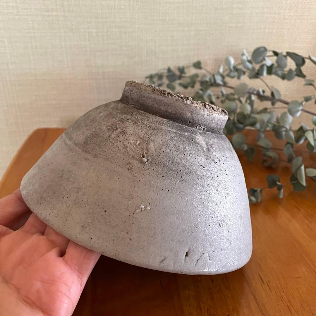 白磁茶碗 詳細不明 検）李朝 堅手 高麗茶碗 朝鮮美術 粉引 井戸茶碗 茶道具