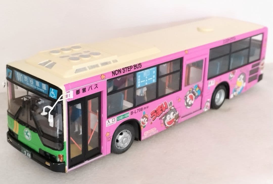 1/32 都営うまい棒ラッピングバス(三菱ふそうエアロスター)素人組立品