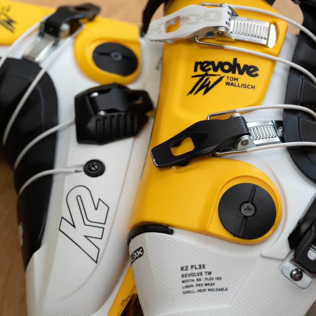 【美品】K2 REVOLVE TW + FG PRO 26.5cm フリースキー