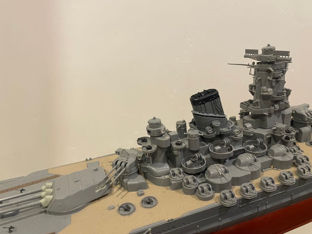 戦艦大和　プラモデル完成品　全長75cm