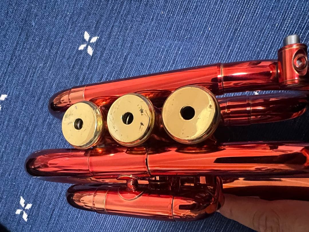 ジュピターポケットトランペットJPT-416　ケース・マウスピース付き