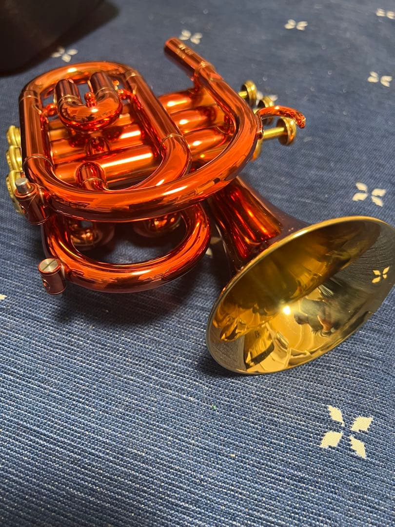 ジュピターポケットトランペットJPT-416　ケース・マウスピース付き