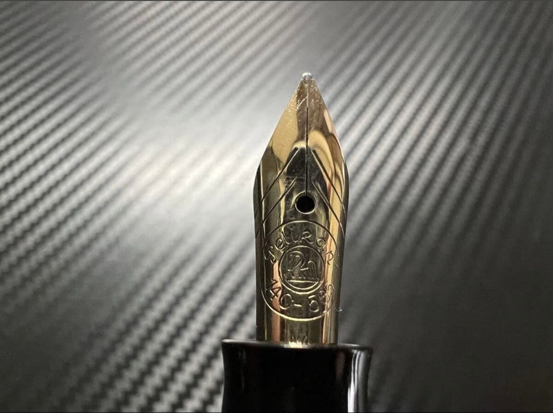 極美品 ペリカン 400NN M&K 緑縞 M 中字 万年筆