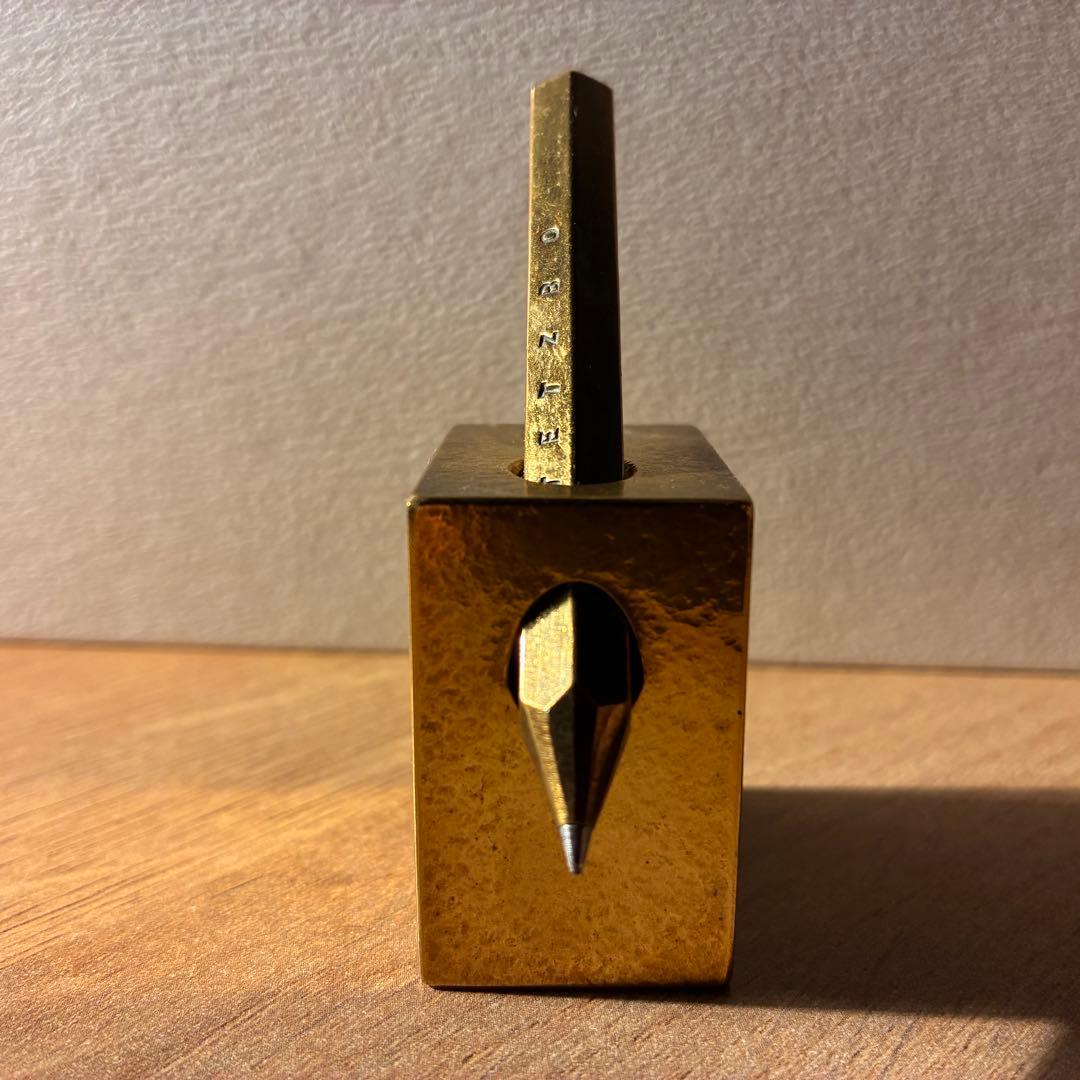 TETZBO ちびえん 真鍮 ショート ペン立て セット