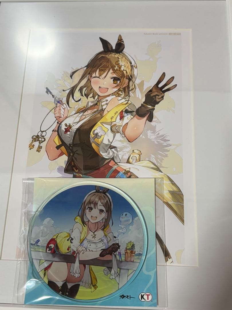 ライザのアトリエ 楽天ブックス特典 コースター キャラファイングラフ