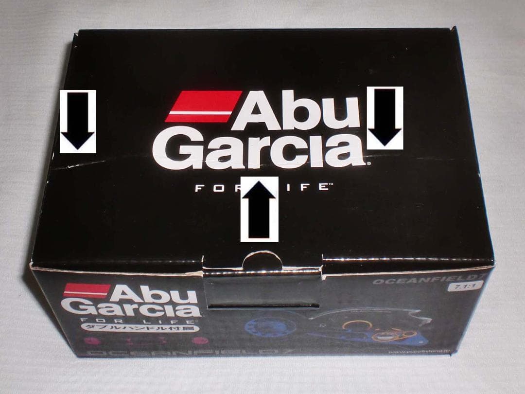 Ａｂｕ　オーシャンフィールド７【右巻き】スペアハンドル付　新品（※箱折り目有り）