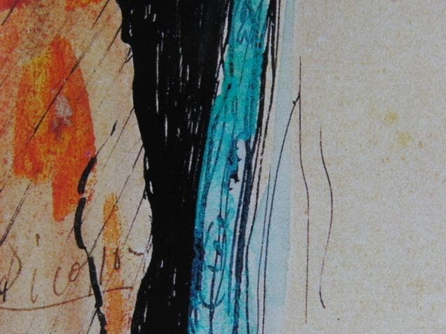 パブロ ピカソ、【成金のカップル】希少な画集画より 初期作品