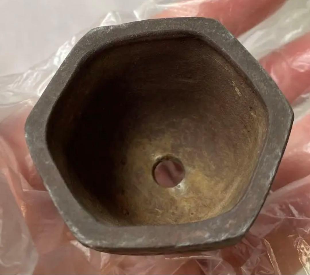 陶雀　雀　小品　盆栽鉢　アンティーク　(A) (A11)