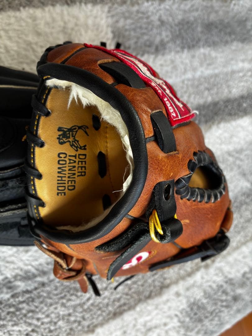 一般用Rawlings 野球グローブ ブラウン ブラック（2個セット）