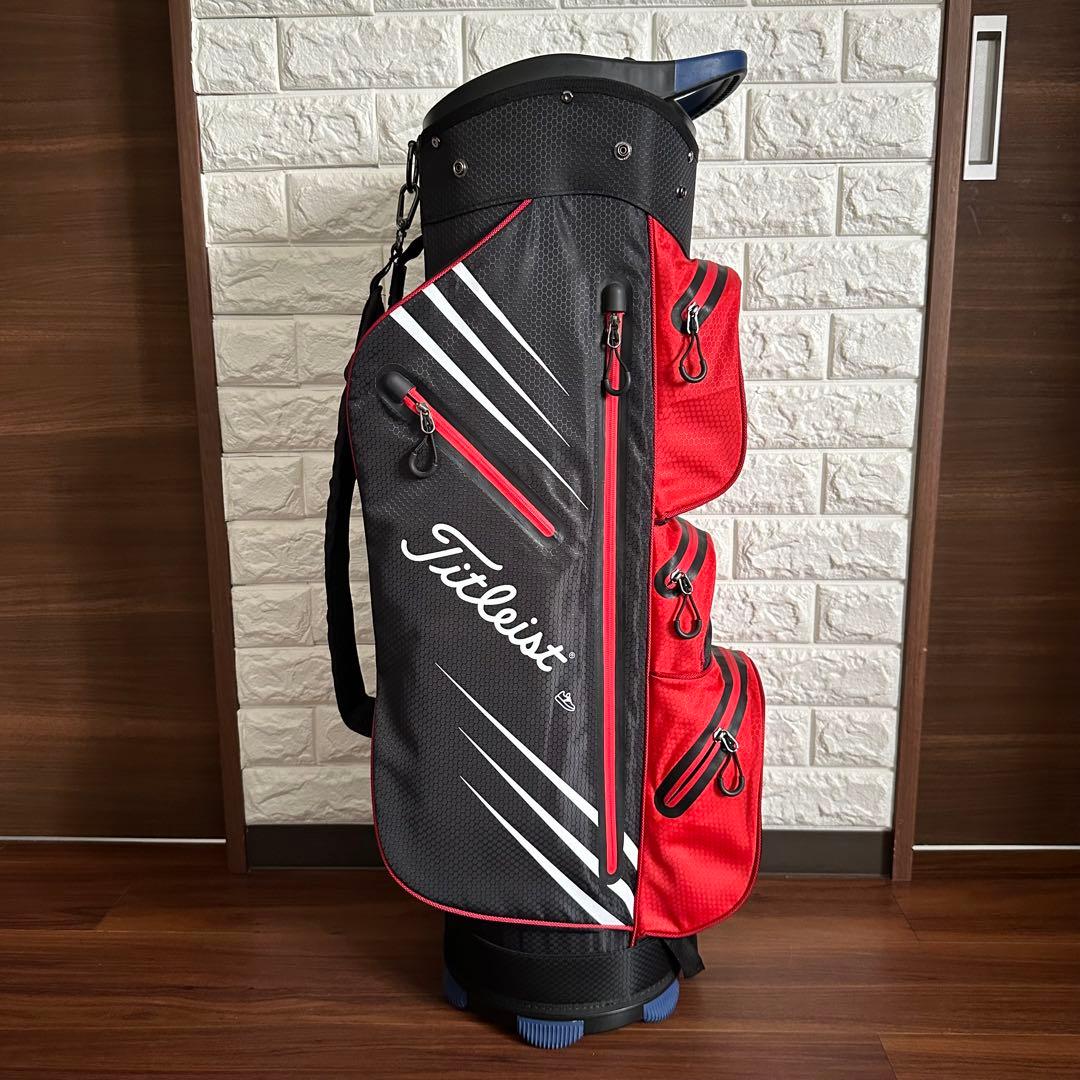 美品 Titleist タイトリスト 9型 キャディバック 軽量 耐水モデル