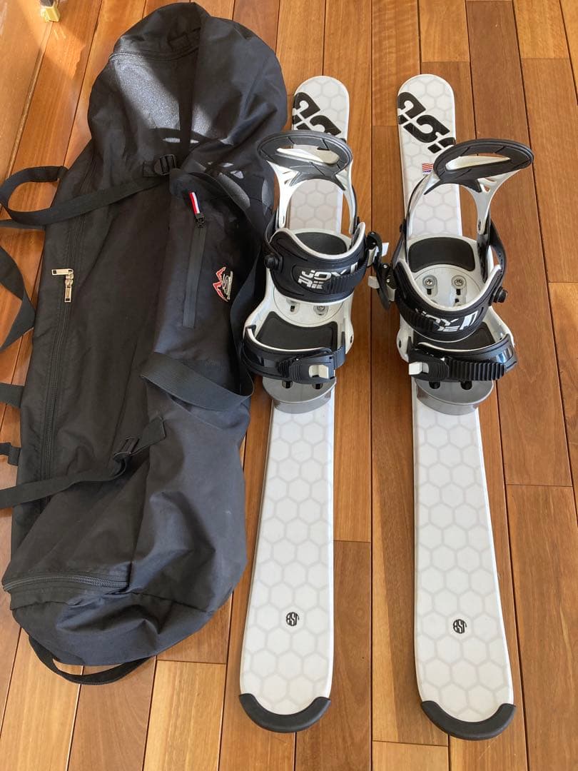 【美品】ショートスキー(ファン) スノーボードブーツ用　ケース付JOYRIDE