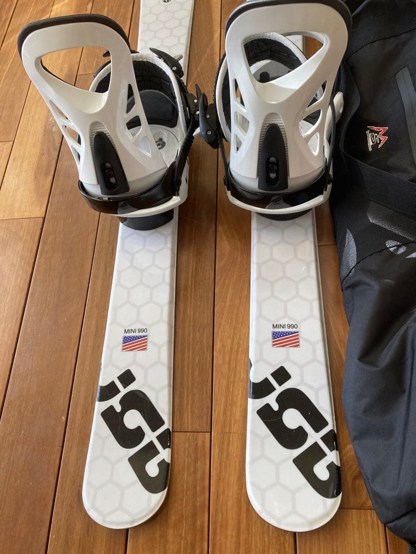 【美品】ショートスキー(ファン) スノーボードブーツ用　ケース付JOYRIDE