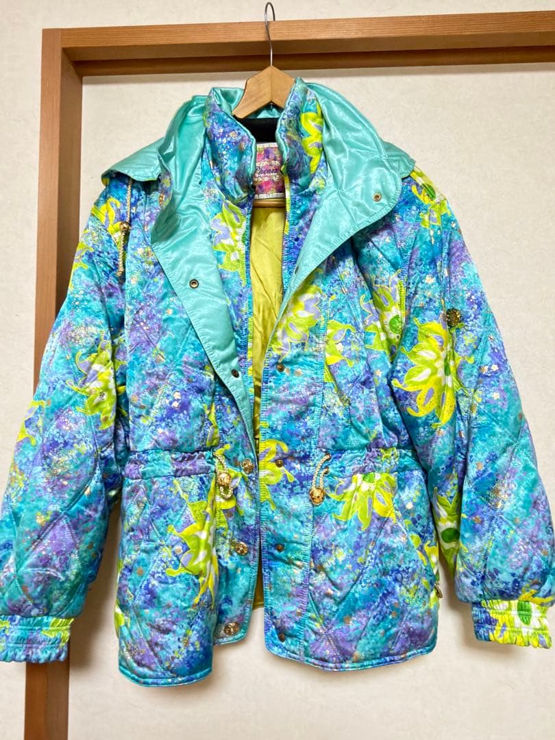 Phenix フェニックス スキーウェア レディース 美品90sレトロ派手柄花柄
