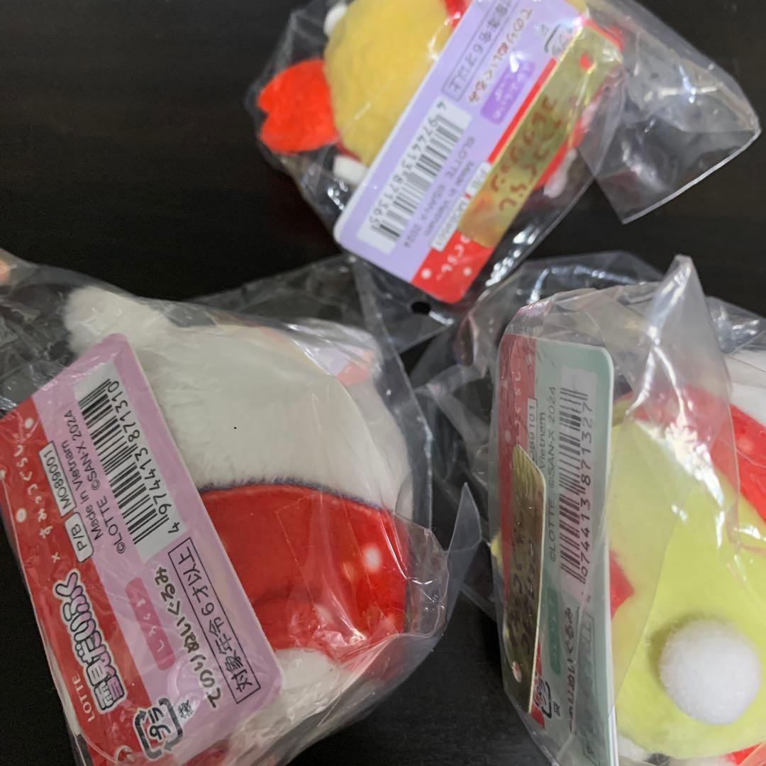 すみっコぐらし 雪見だいふく てのりぬいぐるみ　3点セット