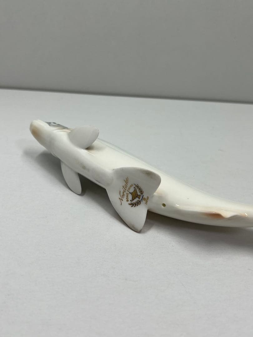 オールドノリタケ　置物　鮎　フィギリン