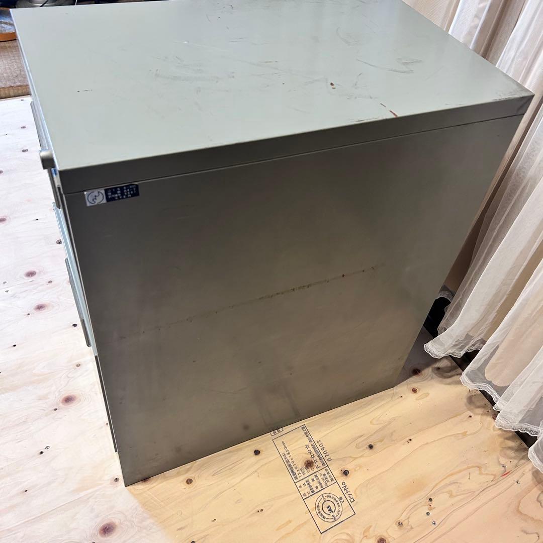 インダストリアル スチール 2段ファイルキャビネット 鍵なし