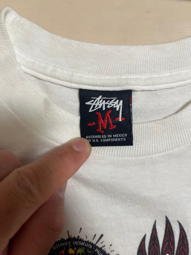 Stussy ロゴプリント Tシャツ M ホワイト