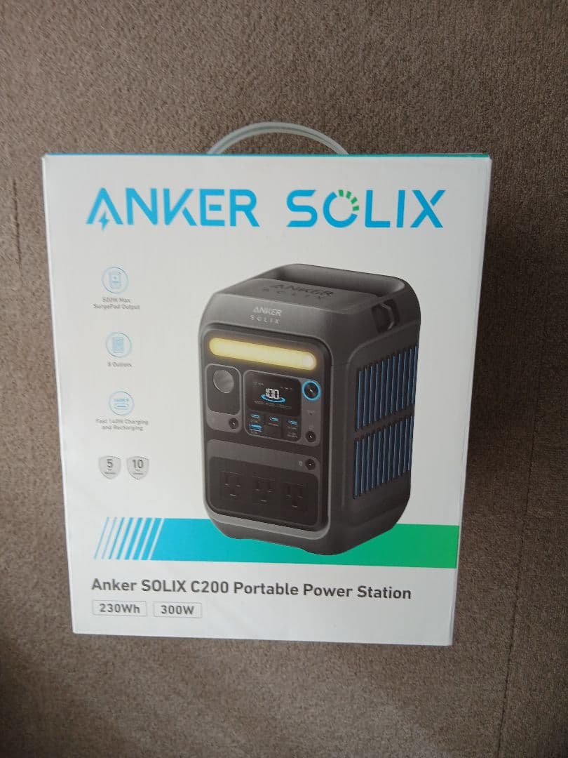 ANKER ポータブル電源 C200 ANKER ソーラパネル PS60