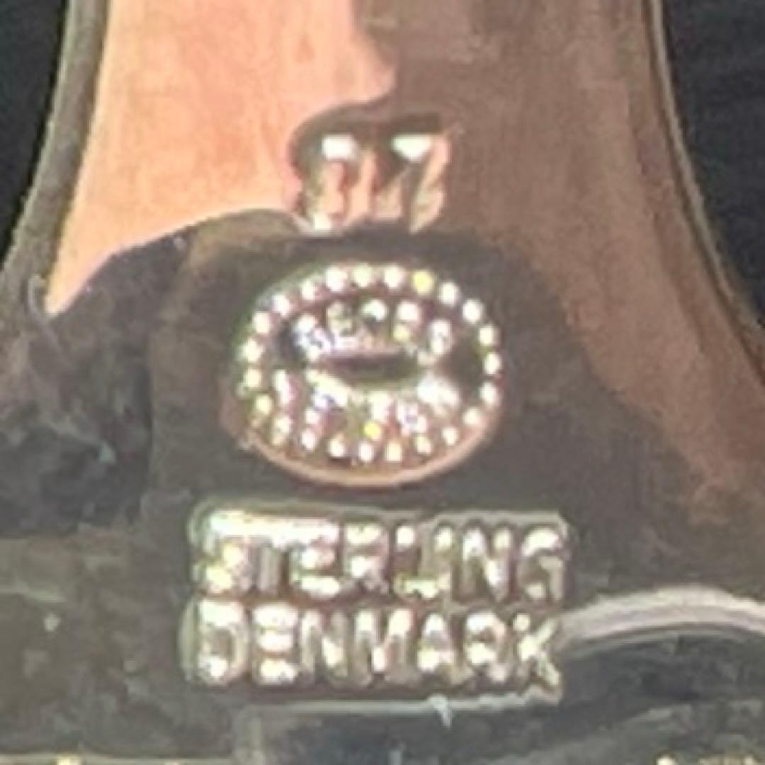 ジョージジェンセン　最高級ブロッサム　デザートフォーク　7本　202g 共袋