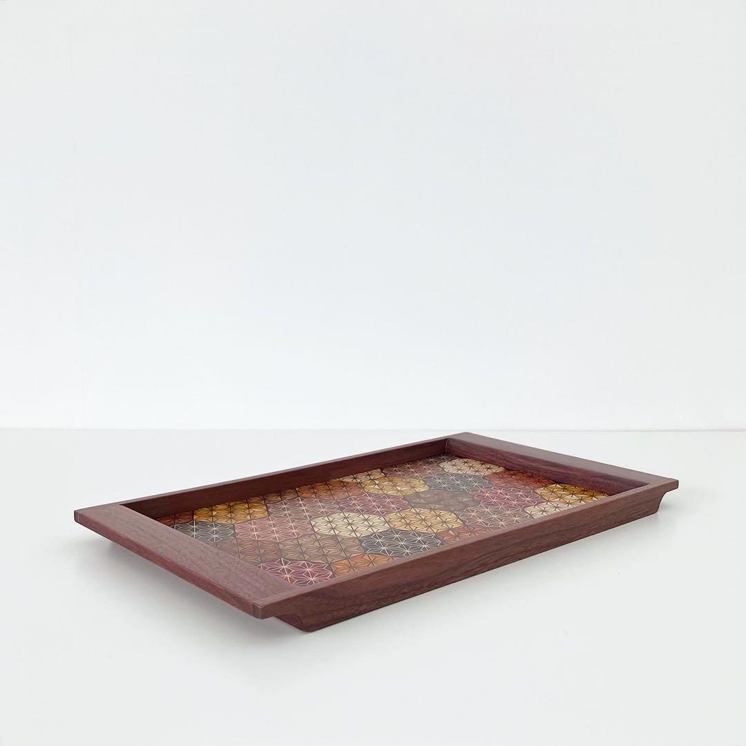 寄木細工　小物入れ　インテリアトレイ　箱根　伝統工芸品　古物　古道具　置物　お盆