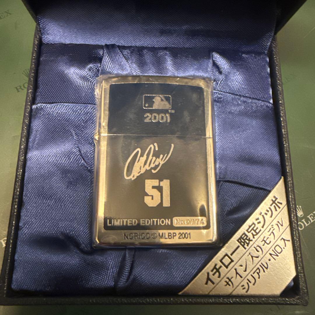 祝殿堂入　新品　zippo 2001 限定版 イチロー　サイン入り 51