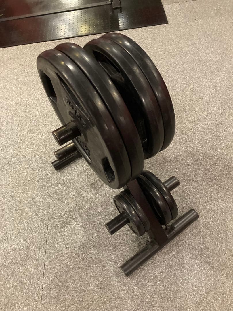 【引き取り限定】 3Dスミスマシン&BULLラバープレート117.5kgセット