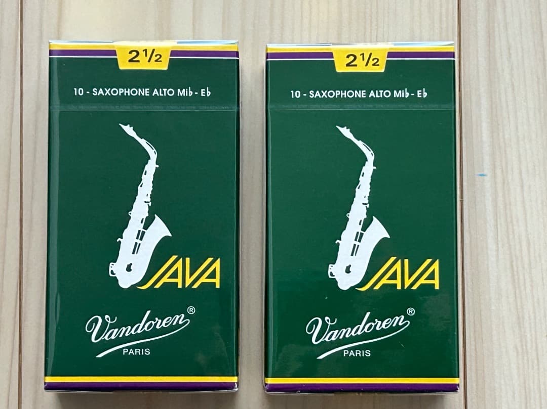 アルトサックス　リード　JAVA 2 1/2 未開封　2箱