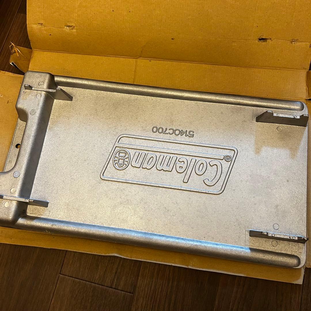 Coleman メラミンテーブル　クックウェアセット 鉄板