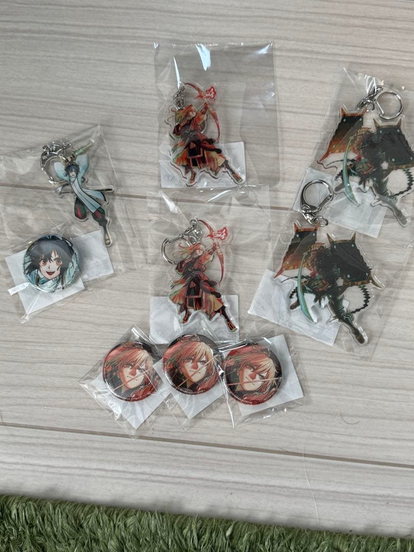 Fate/Samurai Remnant アクリルキーホルダー 特典缶バッチ