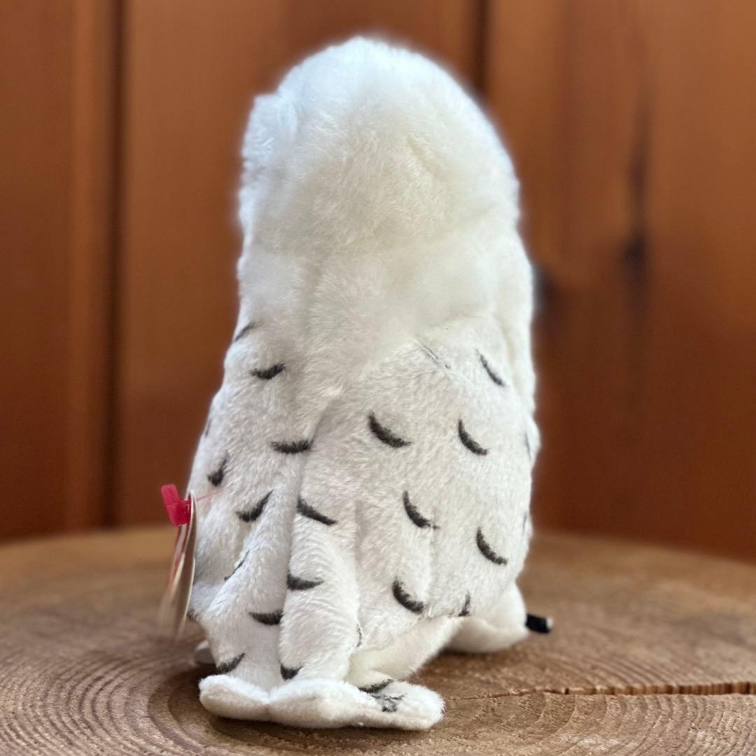 【希少•入手困難】tyビーニーベイビーズ 白フクロウぬいぐるみ　※限定品