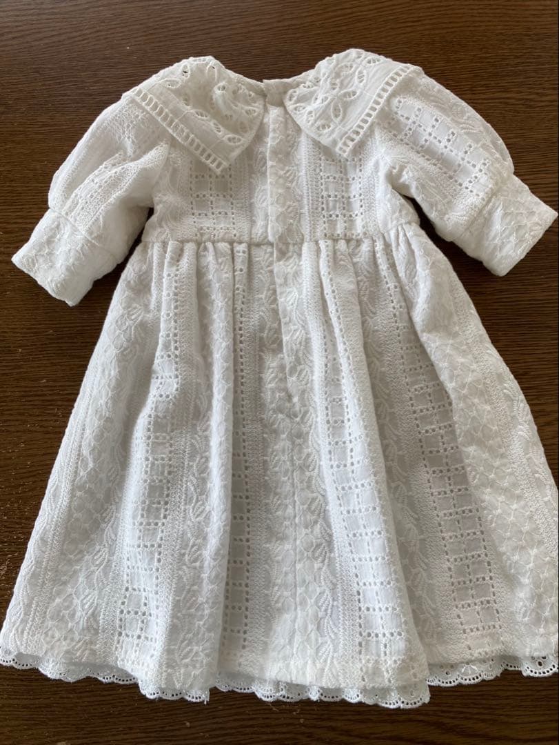 アンティークドール　ワンピース　ボンネット