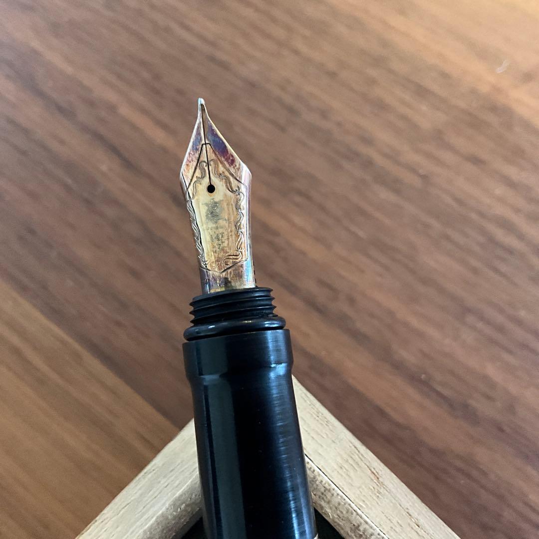 川窪万年筆　インペリアル　F エボナイト