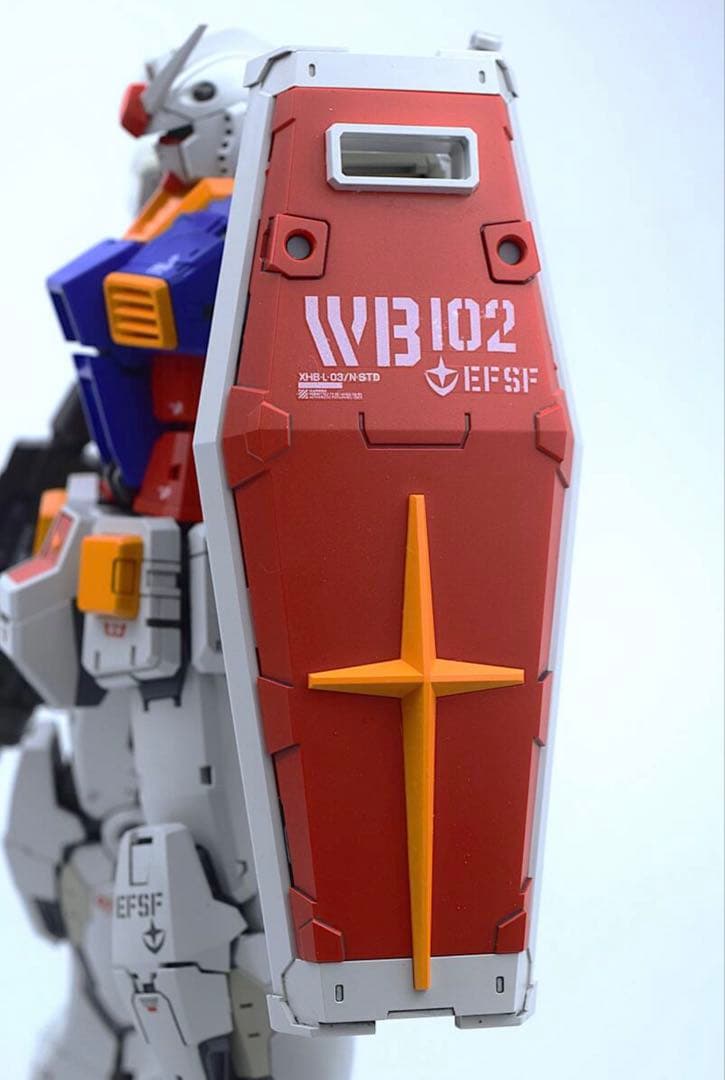 RG拡大版 1/100 RX-78 ガンダム FAT CAT 全塗装完成品 ①