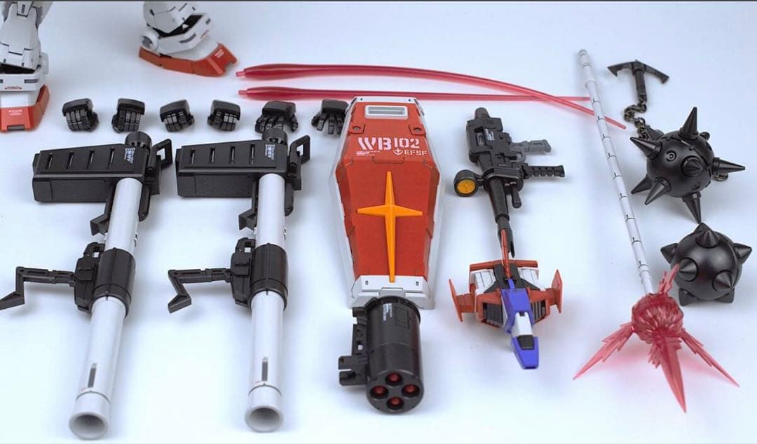 RG拡大版 1/100 RX-78 ガンダム FAT CAT 全塗装完成品 ①