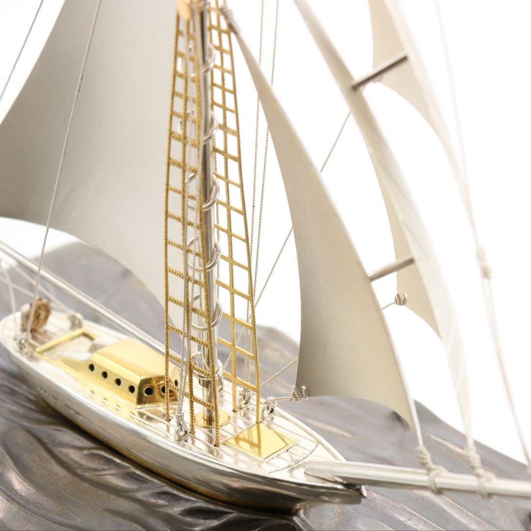 関工芸 武比古 SILVER985 銀製帆船ヨット 約101g　V364　GK1