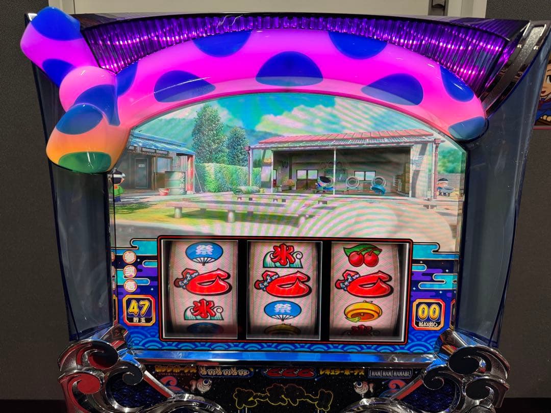 パチスロ 実機 青ドン 花火の極み スロット不要機付