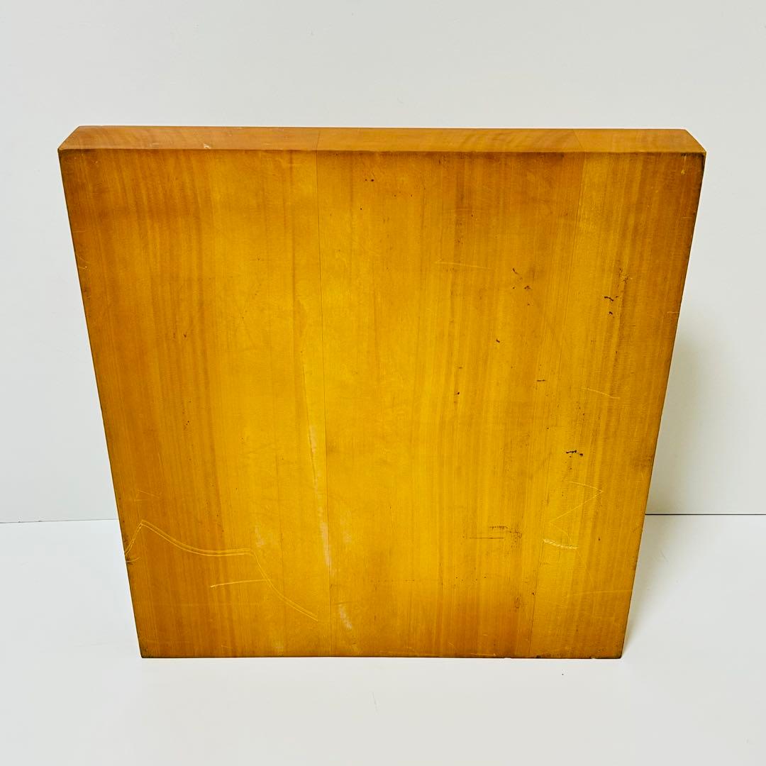 【極上品】卓上碁盤 高級天然木 ハギ板 天地柾 約2寸 3枚継